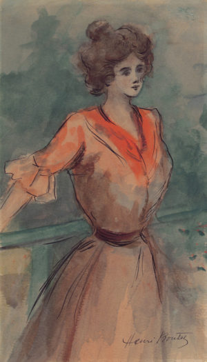 Collection Image: Boutet "Femme debout à la balustrade"