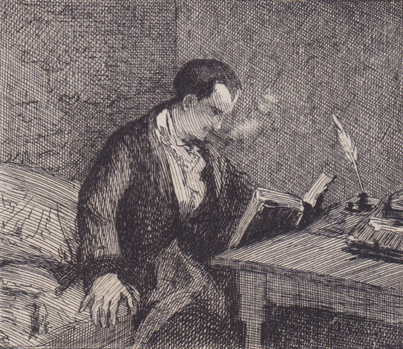 Collection Image: Baudelaire à la pipe - d'après Courbet