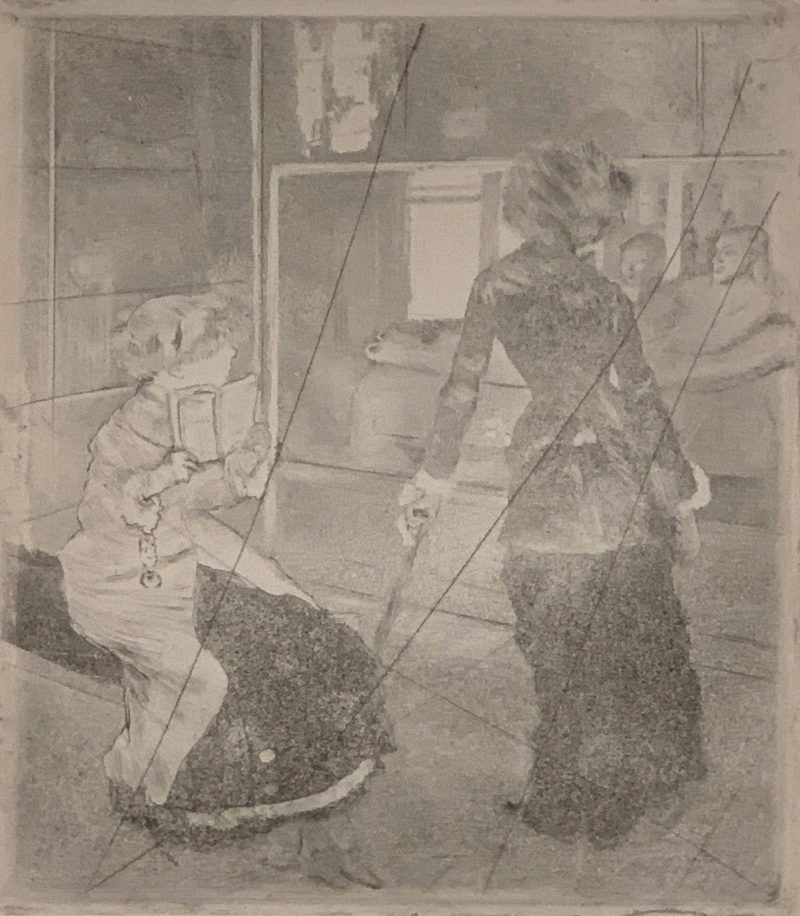Collection Image: Mary Cassatt at the Louvre: The Etruscan Gallery (Delteil 30; Reed & Shapero 51)
